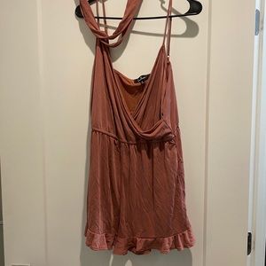 Lulus Pink V Neck Romper